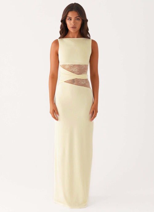 Round Neck Sleeveless Knit Maxi Dress|Color:White
