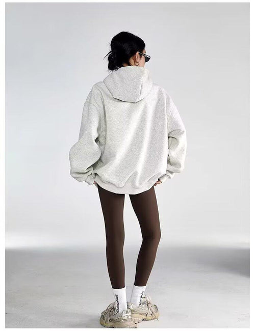 Half-Zip Hoodie|Color:White
