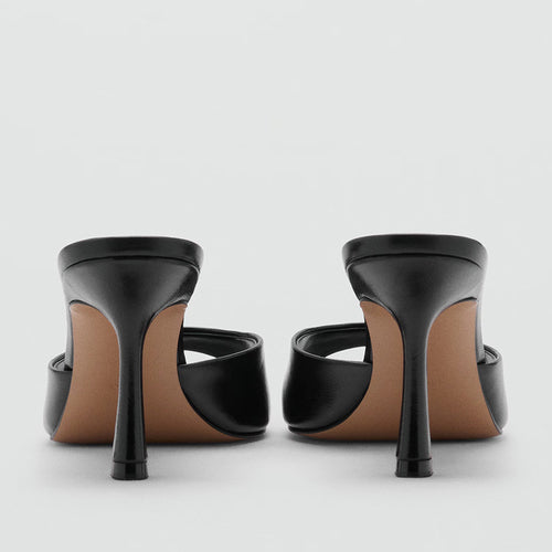 Patent Leather High-Heeled Sandals|Color:Black