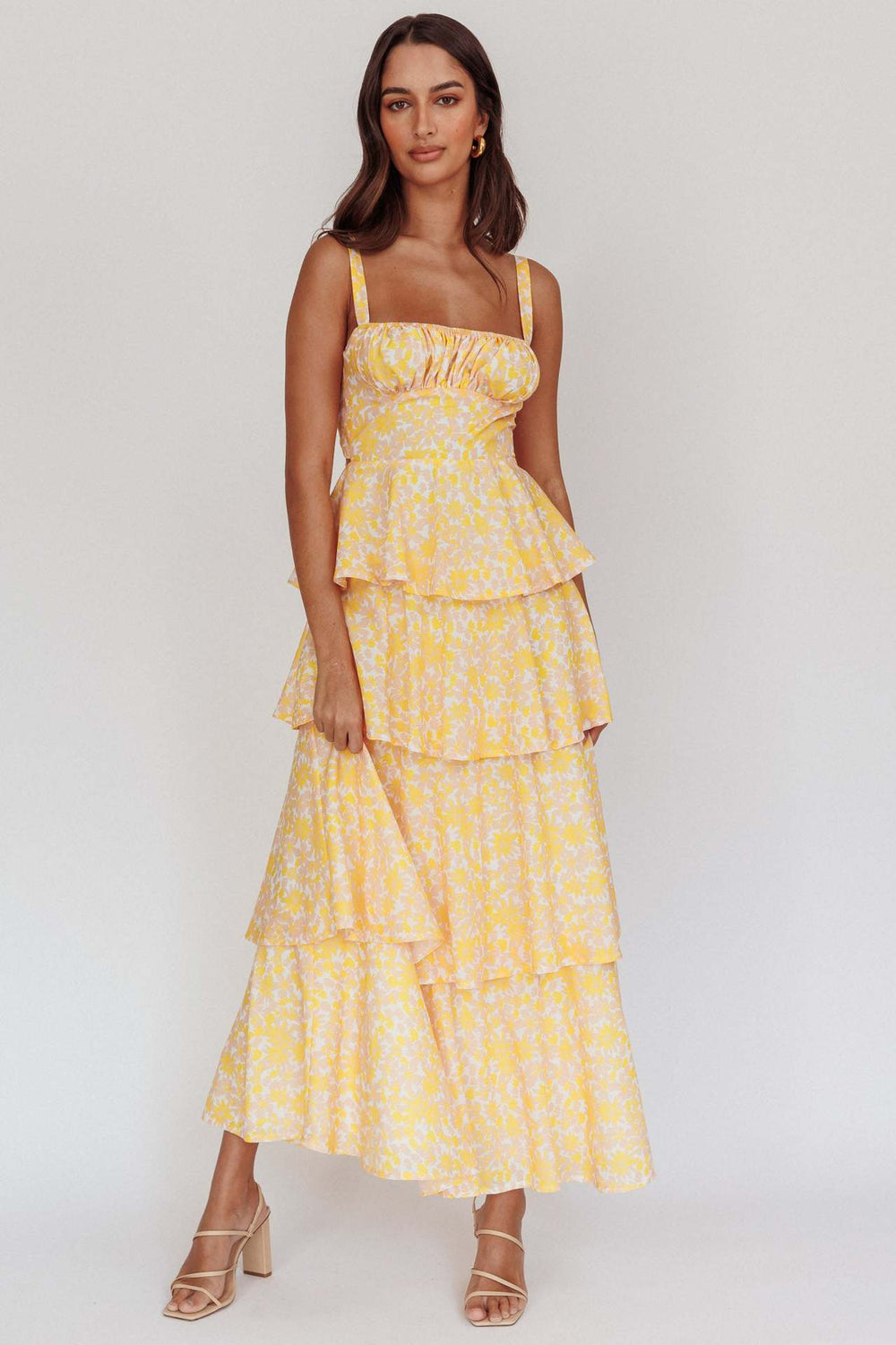 Cut-Out Halter Neck Maxi Dress Fonley