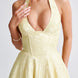 Jacquard Halter Midi Dress Fonley