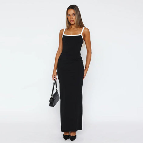 Cut-Out Halter Maxi Dress Fonley