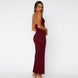 Lace Halter Neck Maxi Dress Fonley