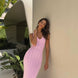 Ribbed Scoop Neck Maxi Dress Fonley