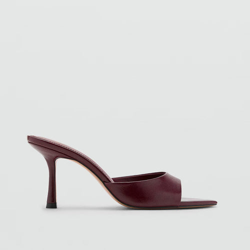 Patent Leather High-Heeled Sandals|Color:Red