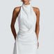 Draped Halter Mini Dress Fonley
