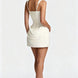Corset Bodice Ruched Mini Dress Fonley
