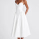 V-Neck Drop-Waist Midi Dress Fonley