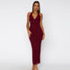 Lace Halter Neck Maxi Dress Fonley