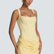 Corset Bodice Ruched Mini Dress Fonley