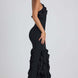 Ruffle Halter Mermaid Maxi Dress Fonley