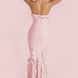 Ruffle Halter Mermaid Maxi Dress Fonley