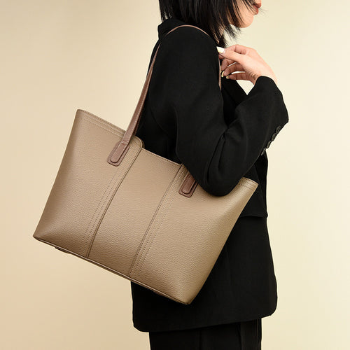 Fashion PU Leather Tote Bag|Color:Green