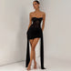Sheer Panel Ruched Mini Dress Fonley