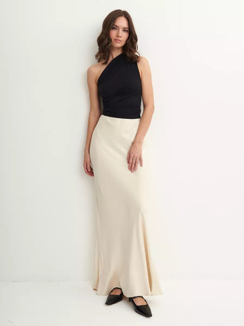 Sleeveless Pleated Vest Top|Color:Black