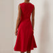 Sleeveless Knotted Side Midi Dress Fonley