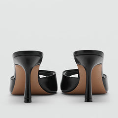 Patent Leather High-Heeled Sandals|Color:Black