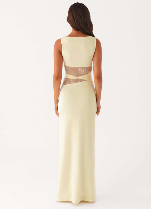 Round Neck Sleeveless Knit Maxi Dress|Color:White