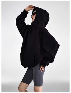 Half-Zip Hoodie|Color:Black