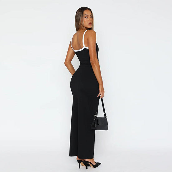 Cut-Out Halter Maxi Dress Fonley