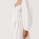 Off-The-Shoulder Smocked Linen Maxi Dress Fonley