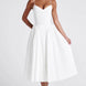 V-Neck Drop-Waist Midi Dress Fonley
