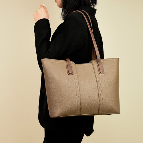 Fashion PU Leather Tote Bag|Color:Green