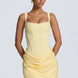 Corset Bodice Ruched Mini Dress Fonley