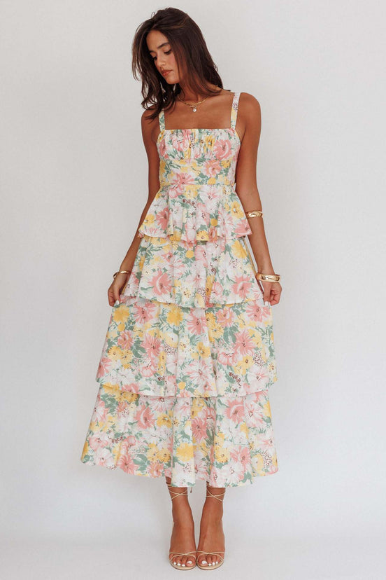 Cut-Out Halter Neck Maxi Dress Fonley
