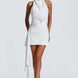 Draped Halter Mini Dress Fonley