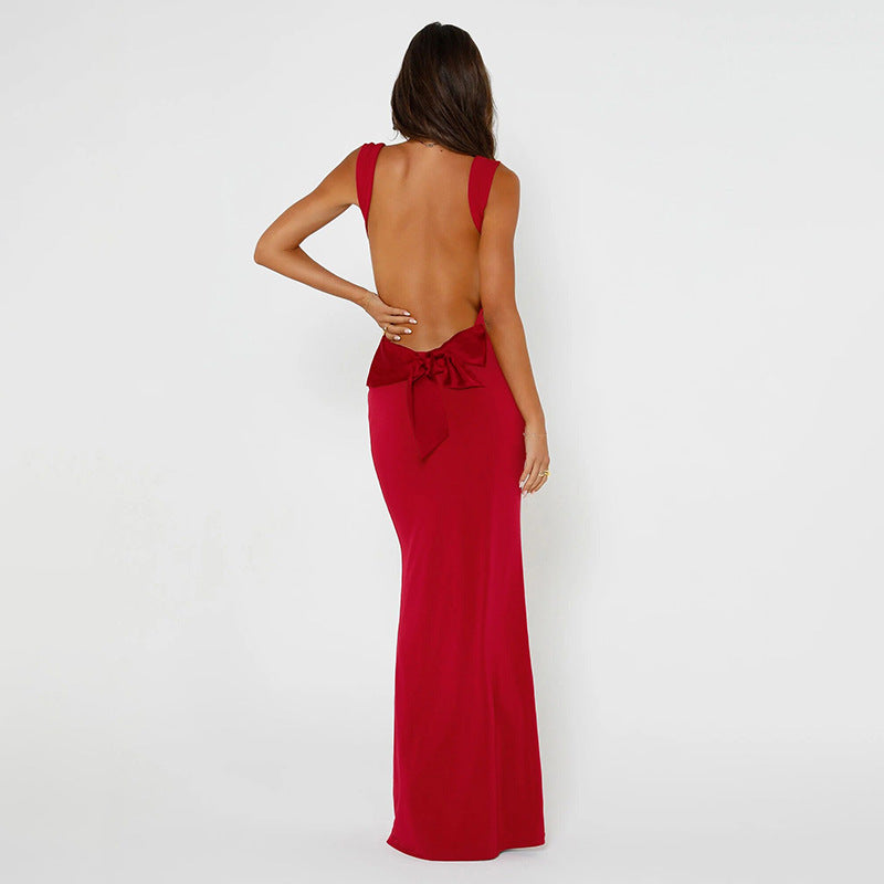 Cowl Neck Bodycon Maxi Dress Fonley