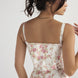 Floral Print Corset Midi Dress Fonley