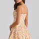 Floral Strappy Corset Mini Dress Fonley