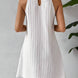 Textured Halter A-Line Mini Dress Fonley