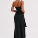 Strapless Bandeau Thigh-Split Maxi Gown Fonley