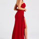 Strapless Bandeau Thigh-Split Maxi Gown Fonley