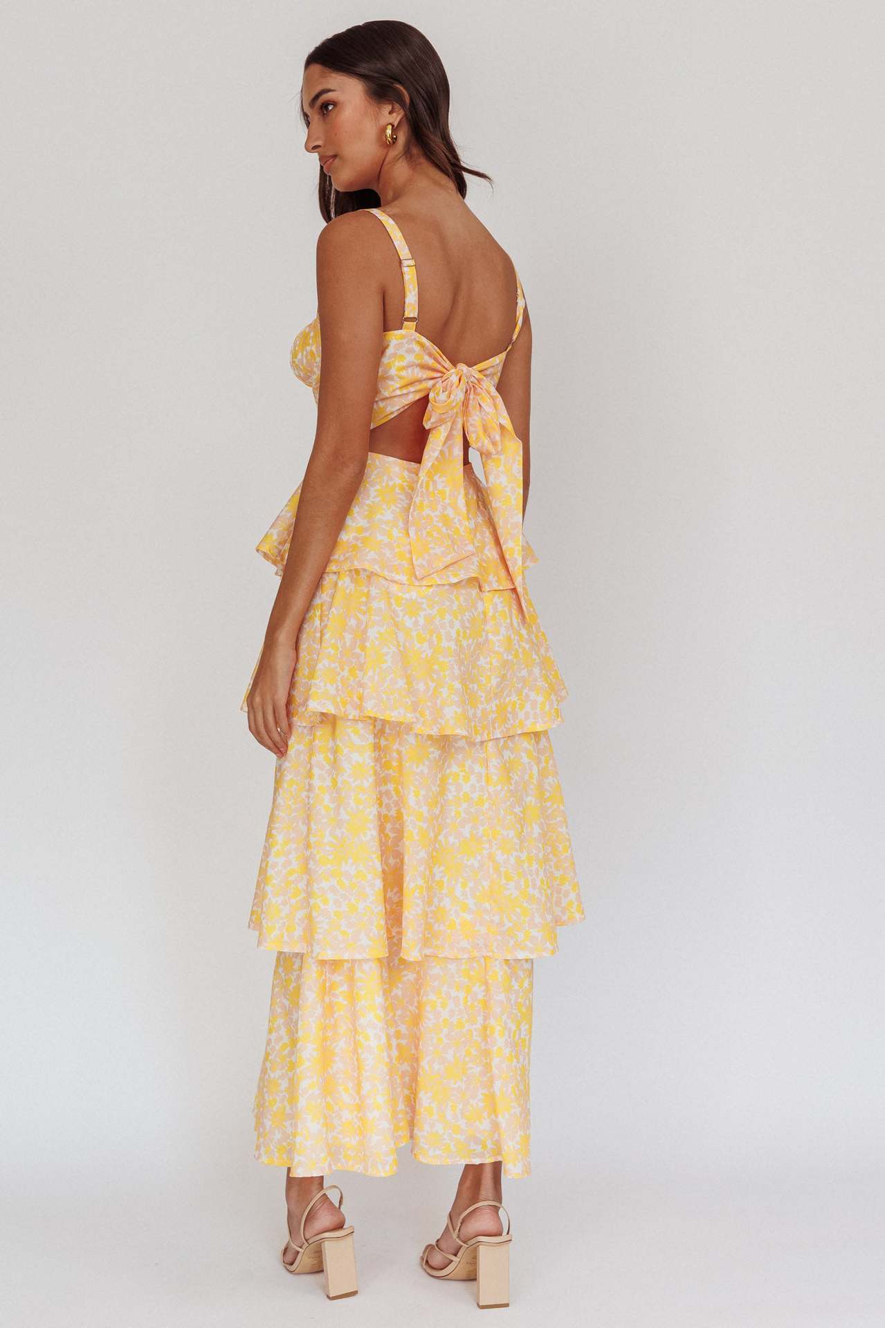 Cut-Out Halter Neck Maxi Dress Fonley