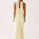Floral Strapless Scarf Maxi Dress Fonley