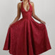 Jacquard Halter Midi Dress Fonley