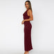 Lace Halter Neck Maxi Dress Fonley